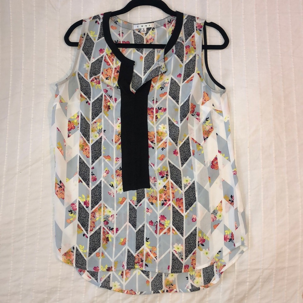 Cabi Sleeveless Tunic Blouse